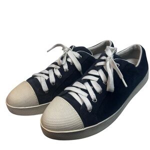 Prada Linea Rossa Suede Cap Toe Lace-Up Sneakers Women Size 41.5